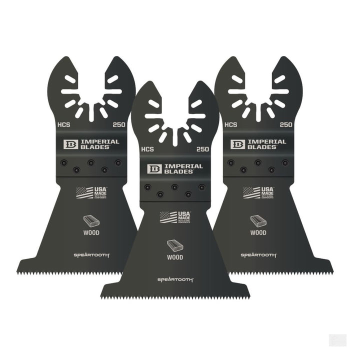 Imperial Blades One Fit 2-1/2in Speartooth Fast Cut Wood Blade, 3PC [IBOA250-3]