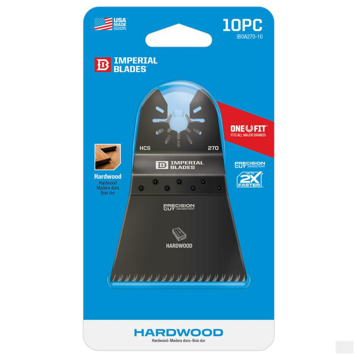 Imperial Blades One Fit 2-1/2in Japanese Tooth Hardwood Blade, 10PC [IBOA270-10]