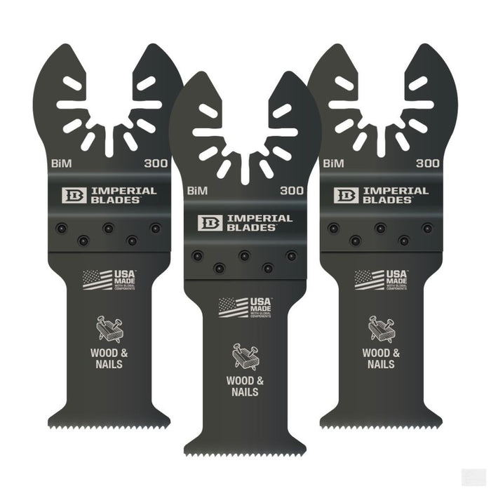 Imperial Blades One Fit 1-1/4in Standard Wood and Nails Blade - 3PC [IBOA300-3]
