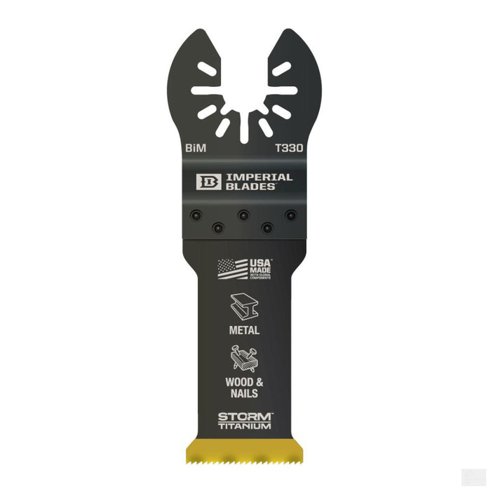 Imperial Blades One Fit 1-1/4in Multi-Material Storm Titanium Metal/Wood Blade, 1PC [IBOAT330-1]