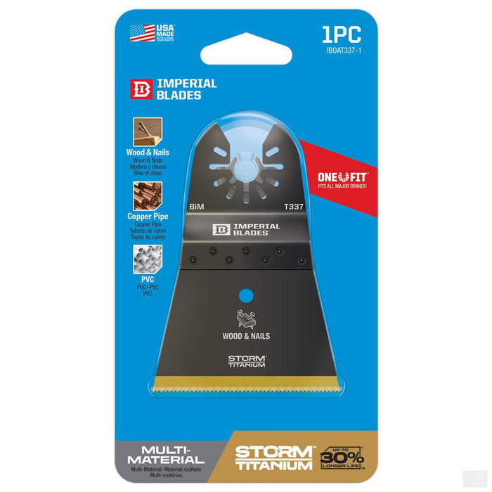 Imperial Blades One Fit 2-1/2in Storm Titanium Wood and Nails Blade - 1PC [IBOAT337-1]