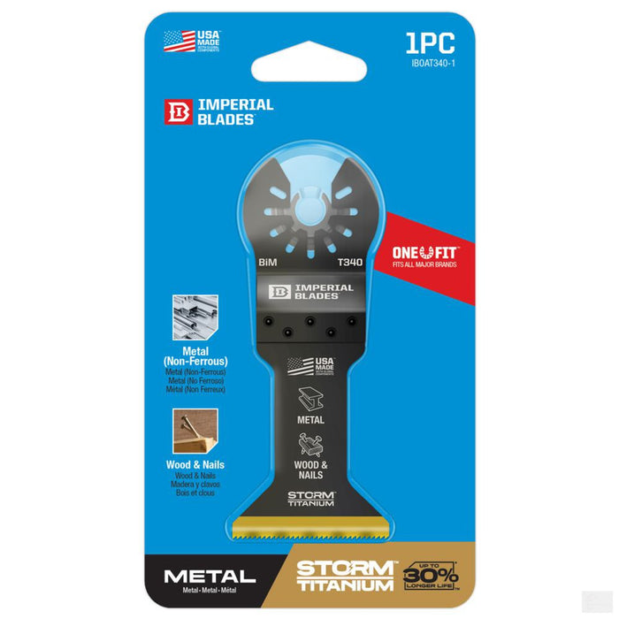 Imperial Blades One Fit 1-3/4in Multi-Material Storm Titanium Metal/Wood Blade - 1PC [IBOAT340-1]