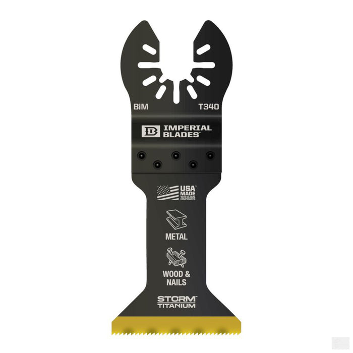 Imperial Blades One Fit 1-3/4in Multi-Material Storm Titanium Metal/Wood Blade - 1PC [IBOAT340-1]