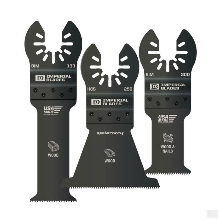 Imperial Blades One Fit Standard Wood Variety Pack - 3PC [IBOAV1-3]