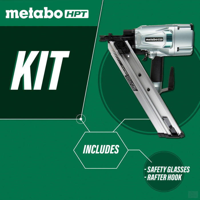 Metabo HPT | 3-1/4" 30° Paper Collated Framing Nailer (NR83AA5)