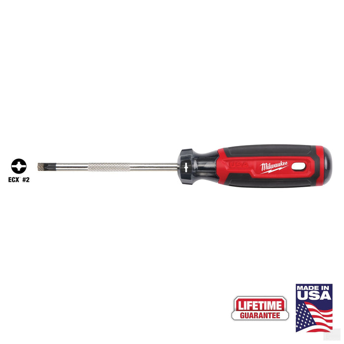 Milwaukee #2 ECX 4" Cushion Grip Screwdriver (MT216)