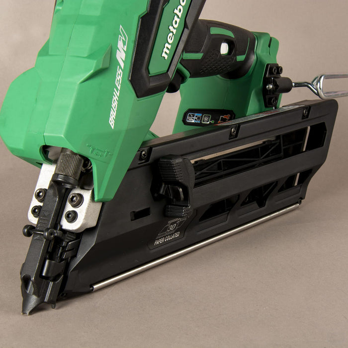 Metabo 30 Degree 36V Cordless Paper Strip Framing Nailer 2.5Ah Kit (NR3690DC)