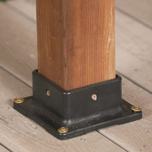 Nuvo Iron Multi-Purpose 4″ x 4″ Plastic Post Base Anchor