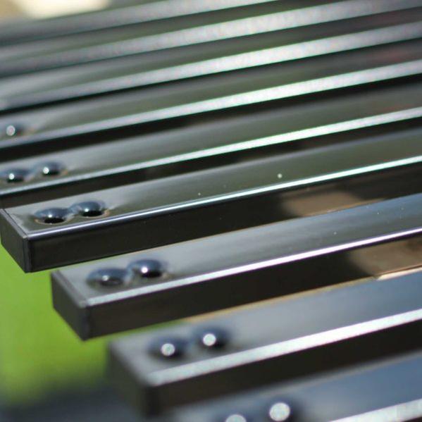 Nuvo Iron Rectangular Balusters – 38″ Long x 1″ Wide Black Galvanized Steel Balusters (10 pcs) {RCTB38}
