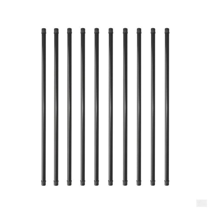 Nuvo Iron Round Balusters – 36″ Long x 3/4″ Diameter Black Round Tubing Galvanized Steel Balusters (10 pcs)
