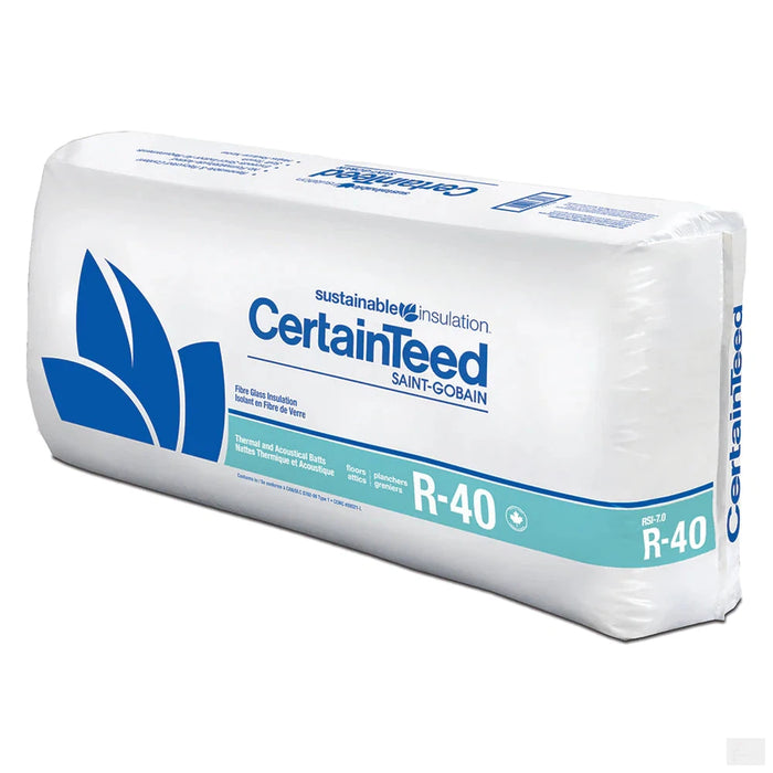 CERTAINTEED R40 x 16" Fiberglass Insulation, covers 40.0 sq. ft.