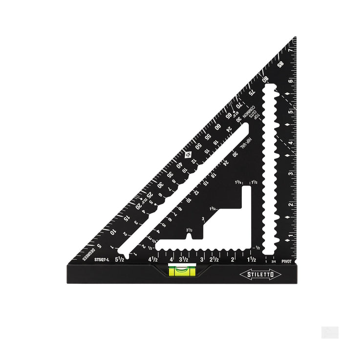 Stiletto 7" Carpenter Square with Level (STSQ7-L)