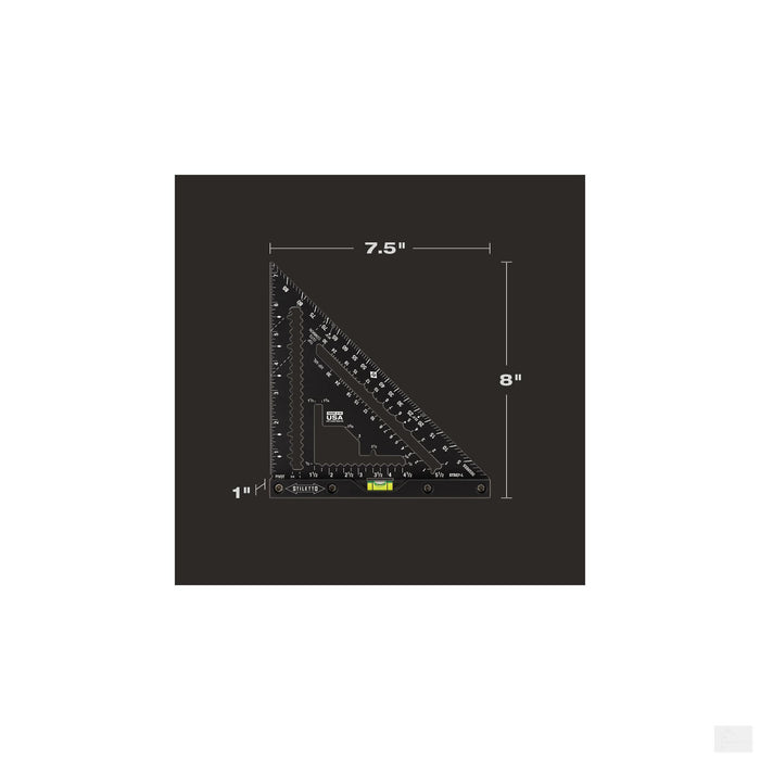Stiletto 7" Carpenter Square with Level (STSQ7-L)