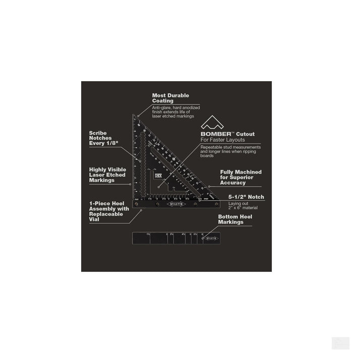 Stiletto 7" Carpenter Square (STSQ7)