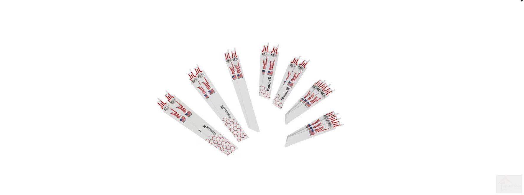 Milwaukee SAWZALL Metal Cutting Bi-Metal Reciprocating Blade Set (16 Piece) [49-22-3316]