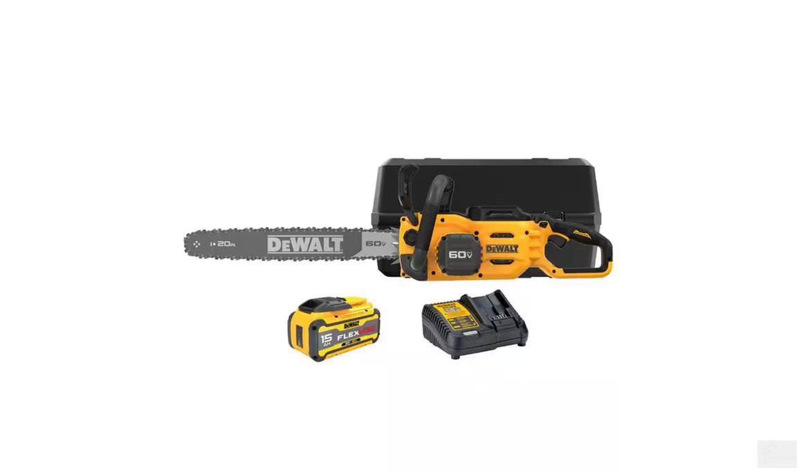Dewalt 60V MAX Brushless Cordless 20 in. 15Ah Chainsaw Kit (DCCS677Z1)