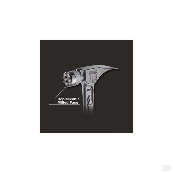 Stiletto TIBONE 14oz Milled Titanium Framing Hammer (TIB14RMC)