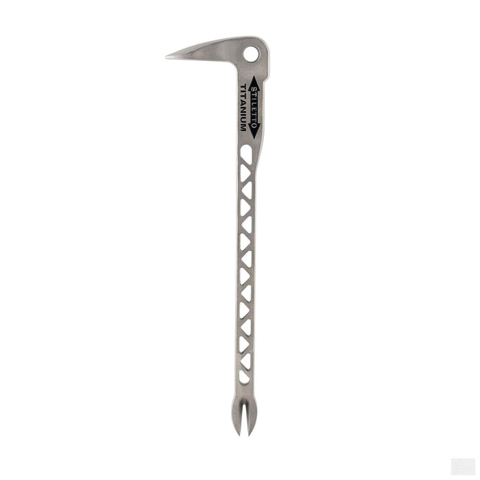 Stiletto 12" Titanium "Claw Bar" Nail Puller w/ Dimpler TICLW 12