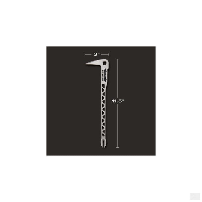 Stiletto 12" Titanium "Claw Bar" Nail Puller w/ Dimpler TICLW 12