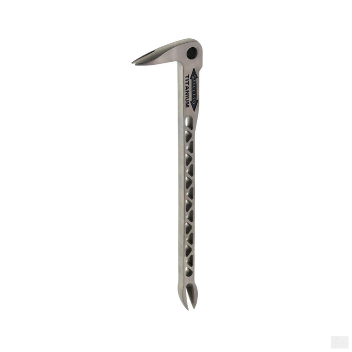 Stiletto 12" Titanium "Claw Bar" Nail Puller w/ Dimpler TICLW 12