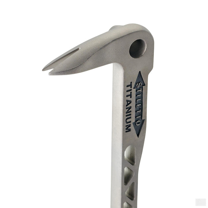 Stiletto 12" Titanium "Claw Bar" Nail Puller w/ Dimpler TICLW 12