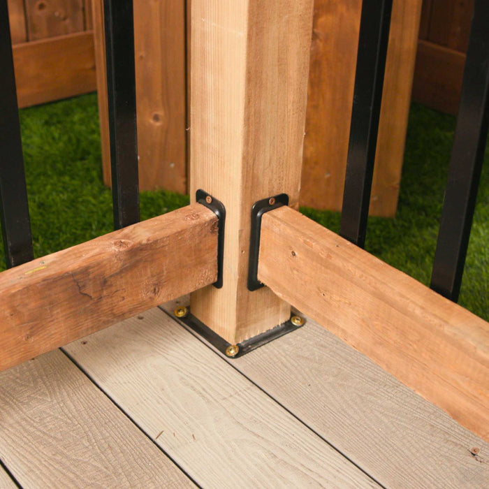 Nuvo Iron 4″ x 4″ Wood Post Connector Plate