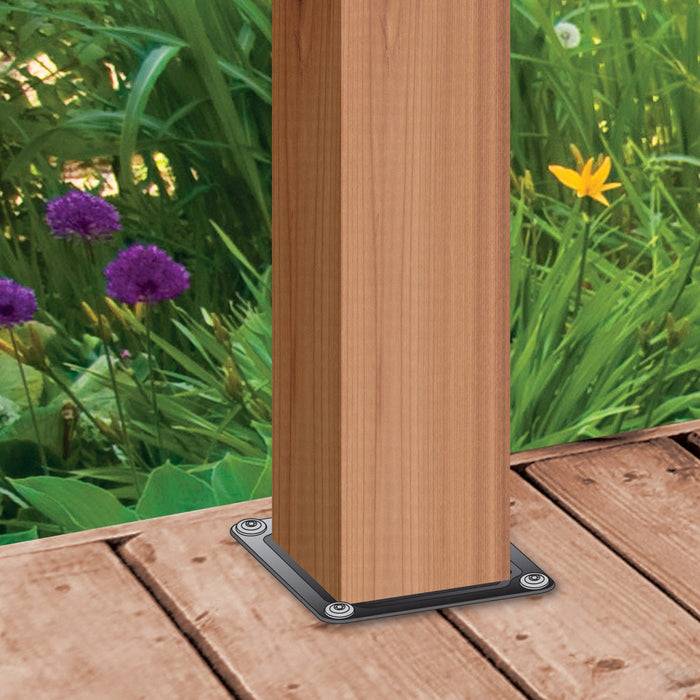 Nuvo Iron 4″ x 4″ Wood Post Connector Plate