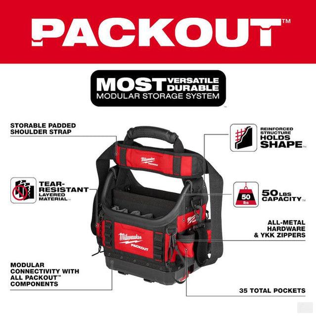 Milwaukee PACKOUT 10in Structured Tote  48-22-8311