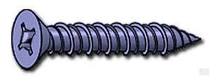 FITSFAST - 1/4 x 5 Steel Concrete Screw Flat Phillips Square Socket - 100 PCS / PACKAGE
