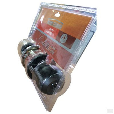 TOUGH GUARD Door Lock Knob Entry Black [100115]