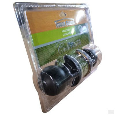 TOUGH GUARD Door Lock Knob Passage Black [100215]