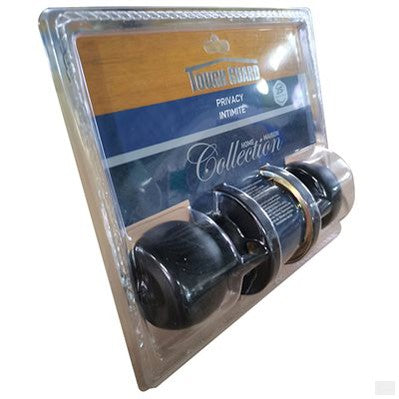 TOUGH GUARD Door Lock Knob Privacy Black [100315]