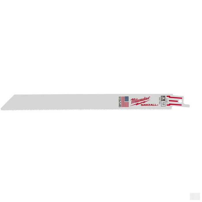 MILWAUKEE 9 in. 14 TPI Thin Kerf SAWZALL Blades - 5 Pack [48-00-5187]