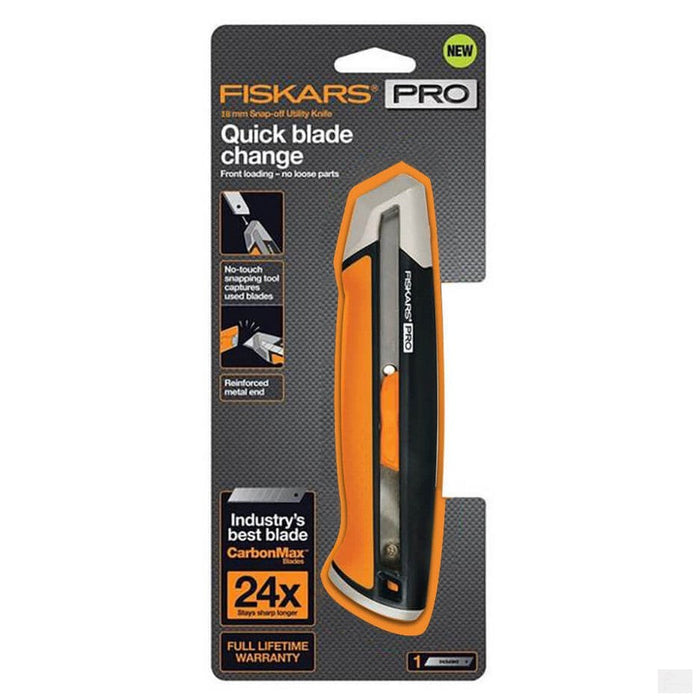 Fiskars® Pro Snap-off Utility Knife 18 mm [770210]