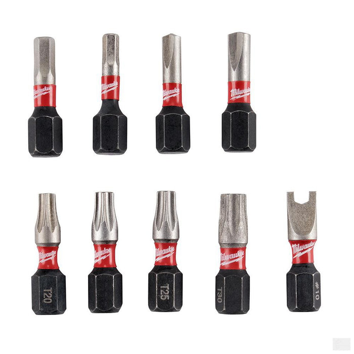 MILWAUKEE 9-Piece SHOCKWAVE™ Impact Security Insert Bit Sets 3PK [48-32-4620]