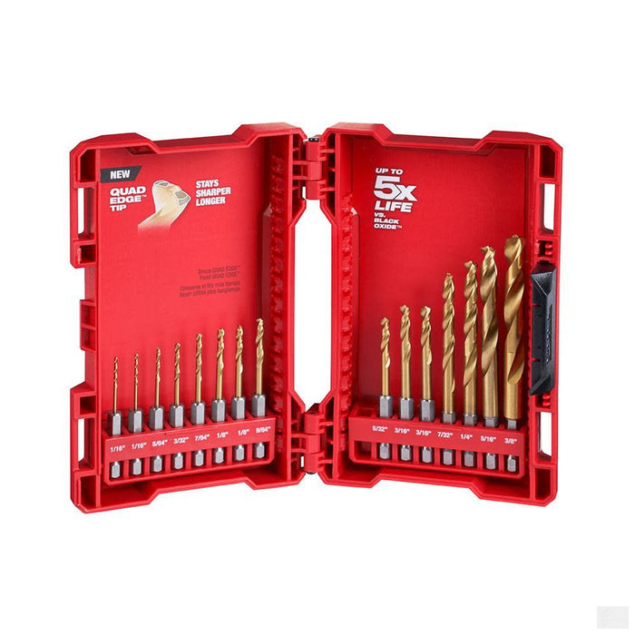 MILWAUKEE SHOCKWAVE™ Titanium Drill Bit Set - 15PC [48-89-4630]