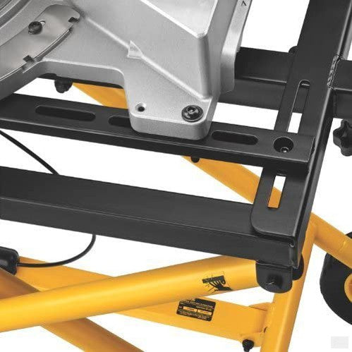 DEWALT 32 1/2-inch x 60-inch Rolling Miter Saw Stand with 8 ft. Extending Outfeed Support [DWX726]