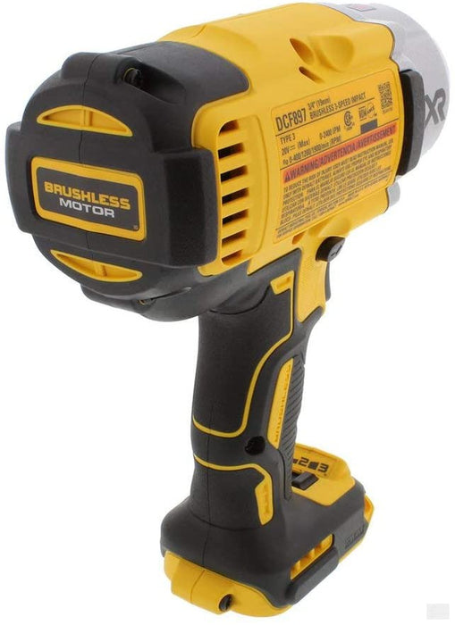 DEWALT 20V MAX XR Baretool High Torque 1/2-Inch Impact Wrench with Hog Ring Retention Pin Anvil [DCF897B]