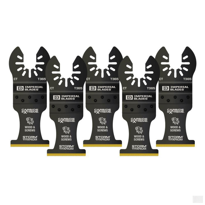 Imperial Blades One Fit™ 1-3/8" Carbide Extreme Storm Titanium Multi-Material Blade, 5PC [IBOAT365-5]