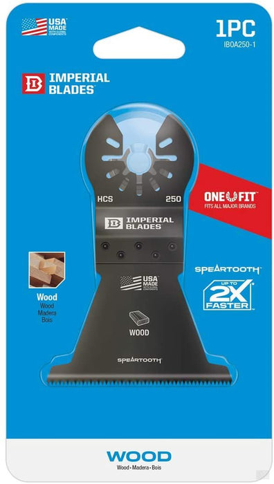 Imperial Blades One Fit 2-1/2in Speartooth Fast Cut Wood Blade, 1PC [IBOA250-1]