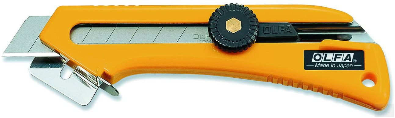 OLFA CL 18mm Heavy-Duty Utility Knife with 90 Degree Cutting Base [9021]