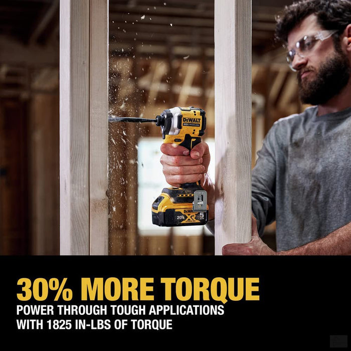 DEWALT ATOMIC 20V MAX* 1/4 in. Brushless Cordless 3-Speed Impact Driver Kit DCF850P1