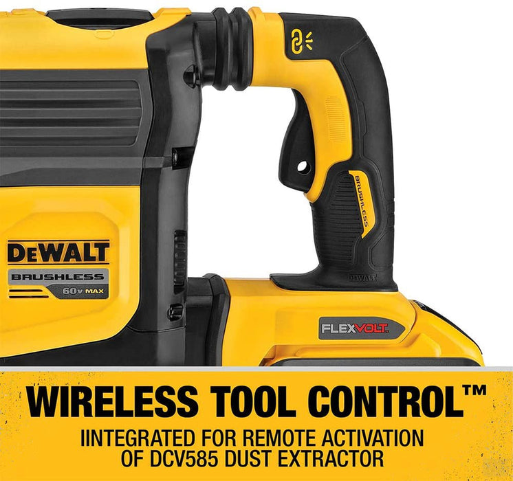 DEWALT 60V MAX 1-3/4 in Brushless Cordless SDS MAX Combination Rotary Hammer Kit [DCH614X2]