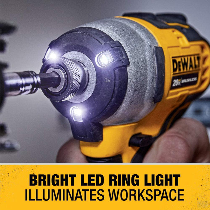 DEWALT Atomic 20v MAX Brushless Cordless Compact 1/4 IN. Impact Driver (Tool Only) [DCF809B]