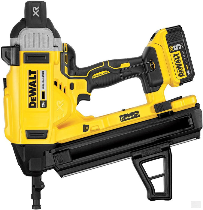 DEWALT 20V MAX XR Cordless Concrete Electric Nailer Kit with Kit Box [DCN890P2]