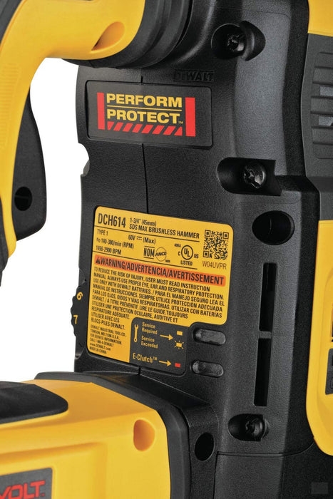 DEWALT 60V MAX 1-3/4 in Brushless Cordless SDS MAX Combination Rotary Hammer Kit [DCH614X2]