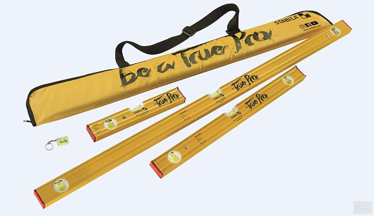 STABILA 80 AS True Pro Level Set with Level Bag (5-Piece) [22135]