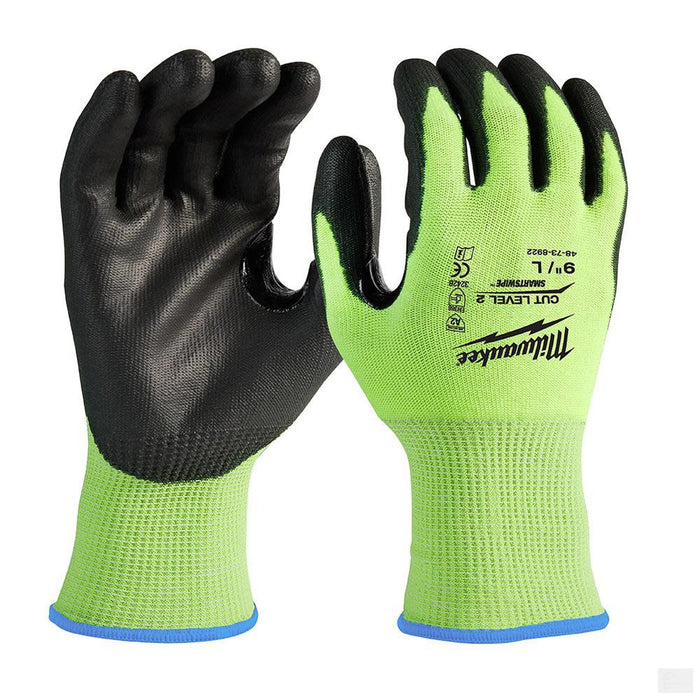 MILWAUKEE High Visibility Cut Level 2 Polyurethane Dipped - L [48-73-8922]