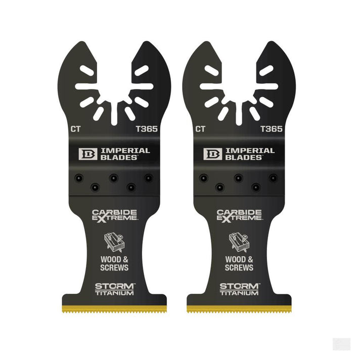 Imperial Blades One Fit™ 1-3/8" Carbide Extreme Storm Titanium Multi-Material Blade, 2PC [IBOAT365-2]