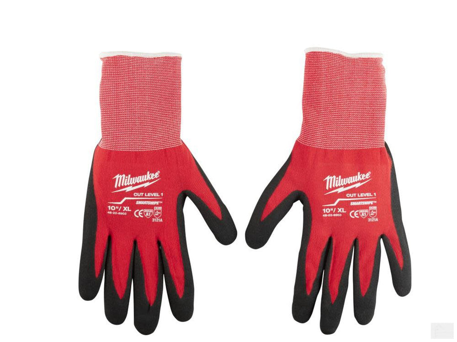 MILWAUKEE Cut 1 Dipped Gloves - XL [48-22-8903]
